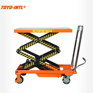 Chariot à plateforme manuel à ciseaux de type <span class=keywords><strong>SLT</strong></span> Toyo-Intl pour entrepôt - Product Image 1