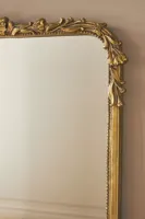 Miroir sur pied surdimensionné de style baroque doré, personnalisable, grand format, pour la maison ou le bureau