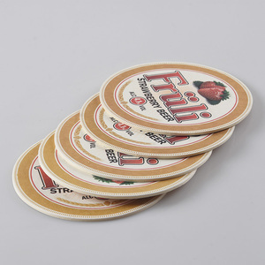Venta caliente en forma de Ronda impreso taza de café de papel montaña rusa <span class=keywords><strong>para</strong></span> la casa - Product Image 4