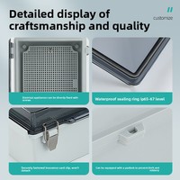 Caja de Conexiones BOERDA IP66 Impermeable de Alto Voltaje 600V/1000V Resistente a los Rayos UV, Caja Eléctrica de PVC, Divisor de Cables Flexible