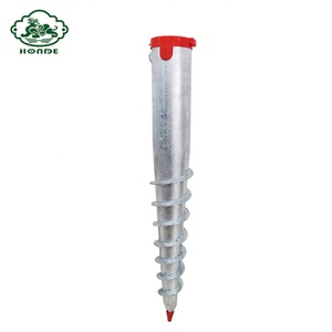 สกรูยึดพื้นชุบสังกะสีแบบจุ่มสำหรับมูลนิธิเสารั้ว - Product Image 2