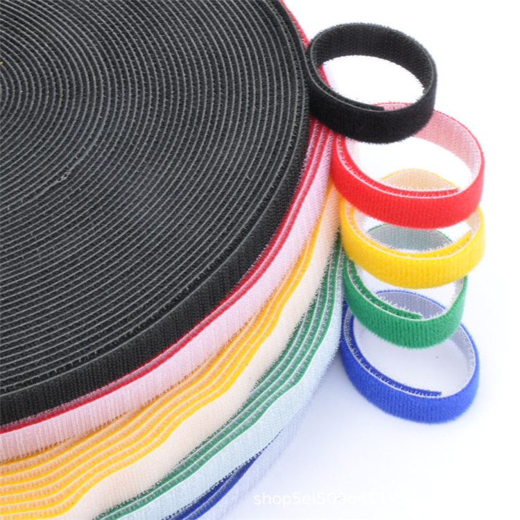 Velcro 100% de 25MM, cinta de nailon con gancho y bucle, cinta fina de banda resistente, autoadhesiva de espalda a espalda, doble cara, gran oferta