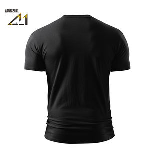 T-shirt décontracté respirant à manches courtes pour homme, coupe classique, 100 % coton biologique épais, 150 g/m², vente en gros OEM - Product Image 6