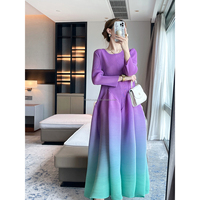 Robes abaya plissées pour femmes décontractées élégantes surdimensionnées à la mode