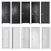 Porte coulissante en bois massif composite de style français, couleur personnalisée, stable, pour maison, cuisine, chambre, salle de bain, salon, entrée, villa, hôtel