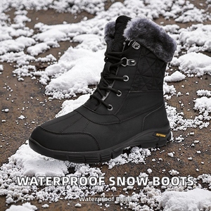Botas de Nieve Impermeables para Hombre, con Cordones, Antideslizantes, para Exteriores, con Plantilla de PU y EVA, Altura hasta el Tobillo, para Otoño e Invierno - Product Image 2