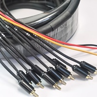 Câble audio Snake 10 canaux RCA doré 3x 12GA OFC, blindé tressé, gaine PVC, 30 pieds, pour HDTV, home cinéma et utilisation automobile