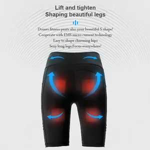 Dropshipping חשמלי שרירים גירוי עיסוי אימון מכנסיים Mens נשים של Gymtech פרו EMS מכנסיים קצרים