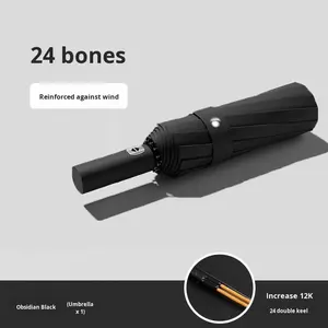 Parapluie de soleil unisexe haut de gamme 3 fois <span class=keywords><strong>grand</strong></span> <span class=keywords><strong>parasol</strong></span> pliant automatique à double usage pour les jours ensoleillés ou pluvieux Design moderne pour les voyages - Product Image 6