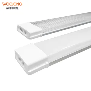 Illuminazione a risparmio energetico fabbrica diretta 8000K/10000K soffitto LED lineare led batten light con coperchio in plastica