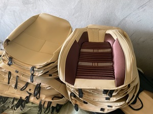 Marcan di lusso in pelle tessuto coprisedile auto Custom Capa Banco Completa <span class=keywords><strong>Fiat</strong></span> uno universale 5D coprisedile auto - Product Image 2