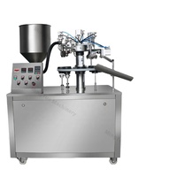 Machine de remplissage et de scellage semi-automatique de tubes en plastique de haute qualité pour crème pour les mains, nettoyant, gels d'alcool