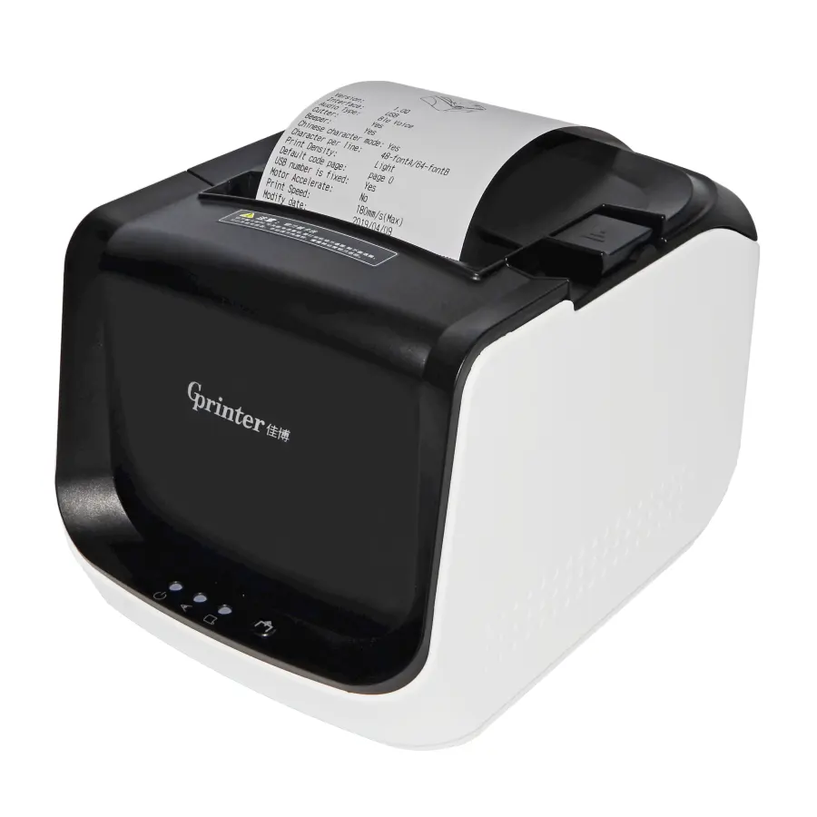 Термопринтер GPRINTER 80 мм для печати чеков штрих-кодов, Wi-Fi, Bluetooth, POS-принтер