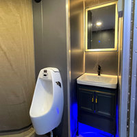 Remorque de toilette mobile portable de luxe avec climatisation pour les services de salle de bain et l'équipement de remorques de toilettes