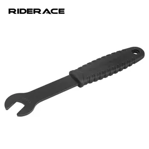 Riderace xe đạp bàn đạp cờ lê 15mm Đầu kết thúc mở thép không gỉ mạnh mẽ MTB đường xe đạp bàn đạp cờ lê cài đặt Remover sửa chữa công cụ