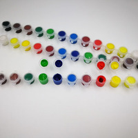 Ensemble de peinture acrylique miniature de 3 ml et 5 ml, couleurs primaires de base, pots de peinture pour enfants