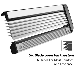 Goodmax Tùy Biến Chất Lượng Cao Cổ Điển <span class=keywords><strong>6</strong></span> Lưỡi Dao Cạo Râu Người Đàn Ông Của Xách Tay An Toàn Dao Cạo Râu - Product Image 4