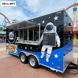 Street Truck Trailer Towable Food Truck Full <b>Kitchen</b> Snack Bar Fiberglass Chips Container Restaurant Mobile <b>Kitchen</b> KR Trailer - Product Image 4