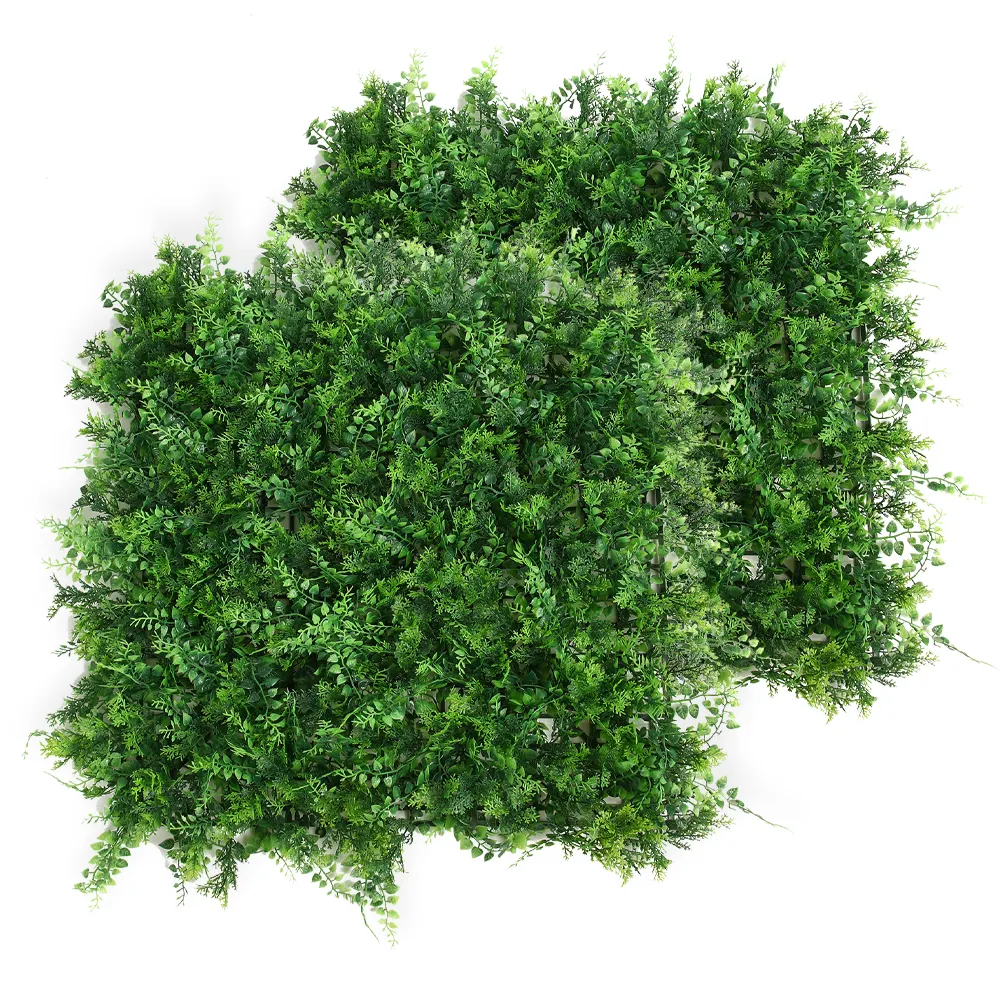 P41 Grass Wall Artificial Boxwood Hedge Panels Fence Privacy Screen Evergreen Plant Wall Vertical Garden Decor