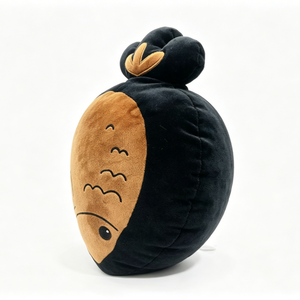 Customized Cute Sweet Potato Plush Pillow,Food Themed Stuffed Toy with Embroidered Face & Top Knot, Soft <b>Fluffy</b> Round <b>cushion</b> - Product Image 4