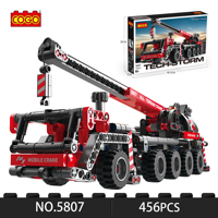 COGO 5807 Véhicules Blocs de Construction Grue Lourde Nouveaux Jouets Briques Technologiques Puzzles Modèle pour Blocs Modèles de Construction Jouets