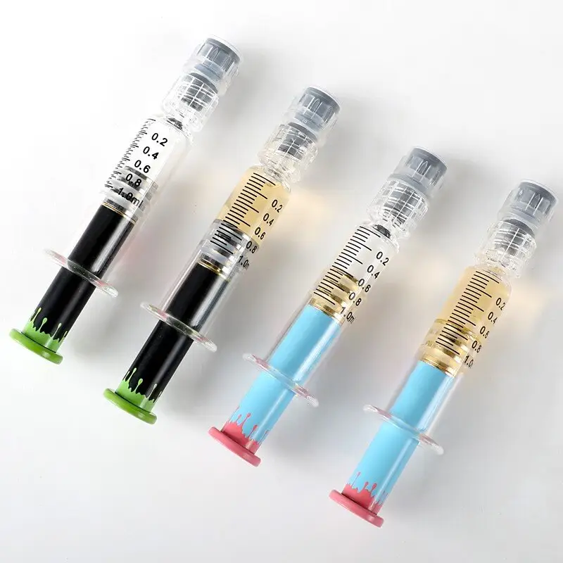 1ml Customize glass syringe Metal Plunger 1ml Prefilled Syringe Luer Lock Glass Syringes With Marks