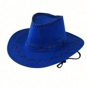 Chapeau de cowboy western unisexe à large visière pour fête, pêche, extérieur, voyage – Couleur personnalisable - Product Image 2