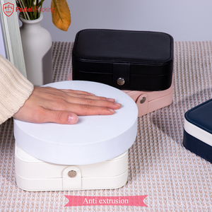 FADELI-caja de almacenamiento de joyas para mujeres y niñas, organizador portátil con cierre de tuerca para las orejas, de cuero PU, cajas pequeñas de joyería de viaje, gran oferta - Product Image 6