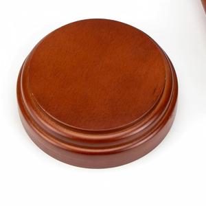 Martello del giudice in legno con blocco sonoro, martello giuridico per asta, decorazione da scrivania per ufficio, decorazione per la casa, logo personalizzato, all'ingrosso - Product Image 4