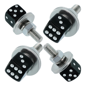 <span class=keywords><strong>Bulloni</strong></span> per Targa in Lega di Alluminio Stile Dado, Fissaggi Universali per Veicoli, Viti Decorative per Auto, Moto, Bici Elettriche - Product Image 1