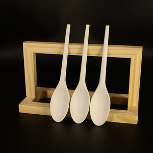 Cuillères jetables biodégradables, cuillères à glace jetables écologiques en plastique - Product Image 3