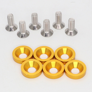 Arandelas para guardabarros AUTOFAB, kit de pernos de placa de matrícula para Honda Civic EK EP AP DC2 DC5 AF-DP01S-E, logotipo personalizado y diseño - Product Image 5