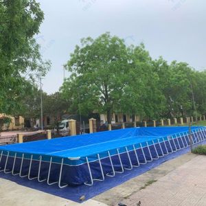 Inflatable Water Park <b>Slide</b> Pool Combo <b>Large</b> Air Mattress Water <b>Slide</b> Castle Style for Outdoor Events - Product Image 4