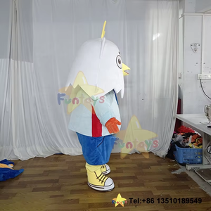 Funtoys Aanpassen <span class=keywords><strong>Chick</strong></span> <span class=keywords><strong>White</strong></span> Haan Mascotte Kostuum Fancedress Chicken Disfraz De Halloween Kostuum Voor Volwassen Cosplay Carnaval - Product Image 5