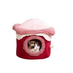 Joysing sonbahar ve kış sıcak Pet yatak sevimli prenses kedi evi oynak kedi evi dondurma evi yuva köpekler ve kediler için - Product Image 4
