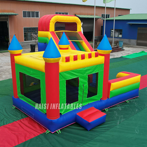 Castillo inflable comercial con tobogán y brincolín para fiestas, ideal para el patio trasero. - Product Image 4