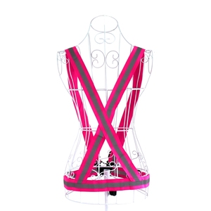 High Visibility Reflective <b>Elastic</b> Body Sash Vest for Bike Safety Reflective Running Gear <b>Belt</b> - Product Image 4