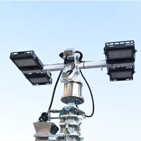 Sıcak Satış 4 Panelli Mobil Güneş Enerjili CCTV Web Kamerası PTZ Kamera Kule Işığı Treyleri 7m Direk 3 Günlük Çalışma Süresi Uzaktan Güvenlik İçin