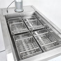 Nieuwe Hoge Capaciteit 304 RVS 4 Vormen IJsjes Maker Fruit Melk Machine Eenvoudig te Gebruiken Hoogspanning 110V-240V 1 Jaar Garantie