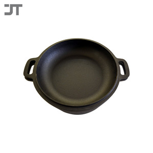 Ensemble de cuisine d'extérieur <span class=keywords><strong>pour</strong></span> le camping, marmite à soupe avec couvercle de casserole 2 <span class=keywords><strong>en</strong></span> 1, four hollandais <span class=keywords><strong>en</strong></span> <span class=keywords><strong>fonte</strong></span> pré-assaisonné - Product Image 3