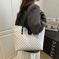 Sac fourre-tout imprimé de style coréen pour femmes, sac à bandoulière décontracté de grande capacité, nouveau sac à main en toile tendance