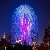 Grande Roue Géante de 75 m pour Parc d'Attractions Luna Park, Équipement de Fête Foraine Extérieure