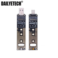 M.2 NVME SSD ke USB 3.1 Adaptor PCI-E ke USB-A 3.0 Kartu Konverter Internal Chip JMS583 10Gbps USB3.1 Gen 2 untuk PCI-E/M.2 SSD