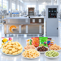 Ligne de production automatique de snacks soufflés : Corn Puffs, Cheese Puffs, Corn Rings, Corn Sticks, snacks céréaliens, extrudeuse à double vis