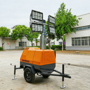 Bennama 7M Trailer Mounted <b>Light</b> Tower 5KW LED AC Power Mining Construction Use - Product Image 2