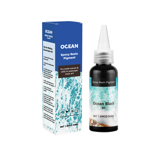 สีผสมเรซิ่นอีพ็อกซี่ 50 มล. สีโอเชียน คัลเลอร์ พิกเมนต์เข้มข้นสูง สำหรับงานไม้ริเวอร์เทเบิล สีผสมสำหรับงานฝีมือ - Product Image 5