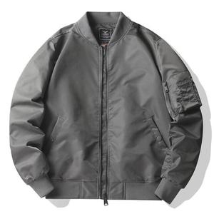 เสื้อแจ็กเก็ตนักบินแบบมีซิปสำหรับผู้ชายเสื้อแจ็คเก็ตนักบินบอมเบอร์ยุทธวิธีสำหรับฤดูใบไม้ร่วงฤดูใบไม้ร่วง - Product Image 4