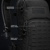 Sac d'hydratation tactique de qualité tournoi, construction en nylon anti-déchirure pour sports de plein air, rangement multi-poches, vente en gros