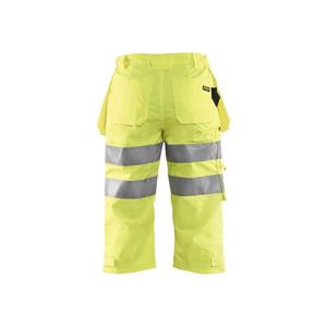 BLAKLADER - 713918113300D22 Women's <b>hi</b>-<b>vis</b> pirate <b>shorts</b> Yellow - EAN 7330509541456 <b>HI</b>-<b>VIS</b> WORKWEAR - Product Image 2