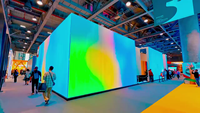 P30RGBW Panneau animé programmable conçu sur mesure Plafond flexible UV Boîte à lumière RVB